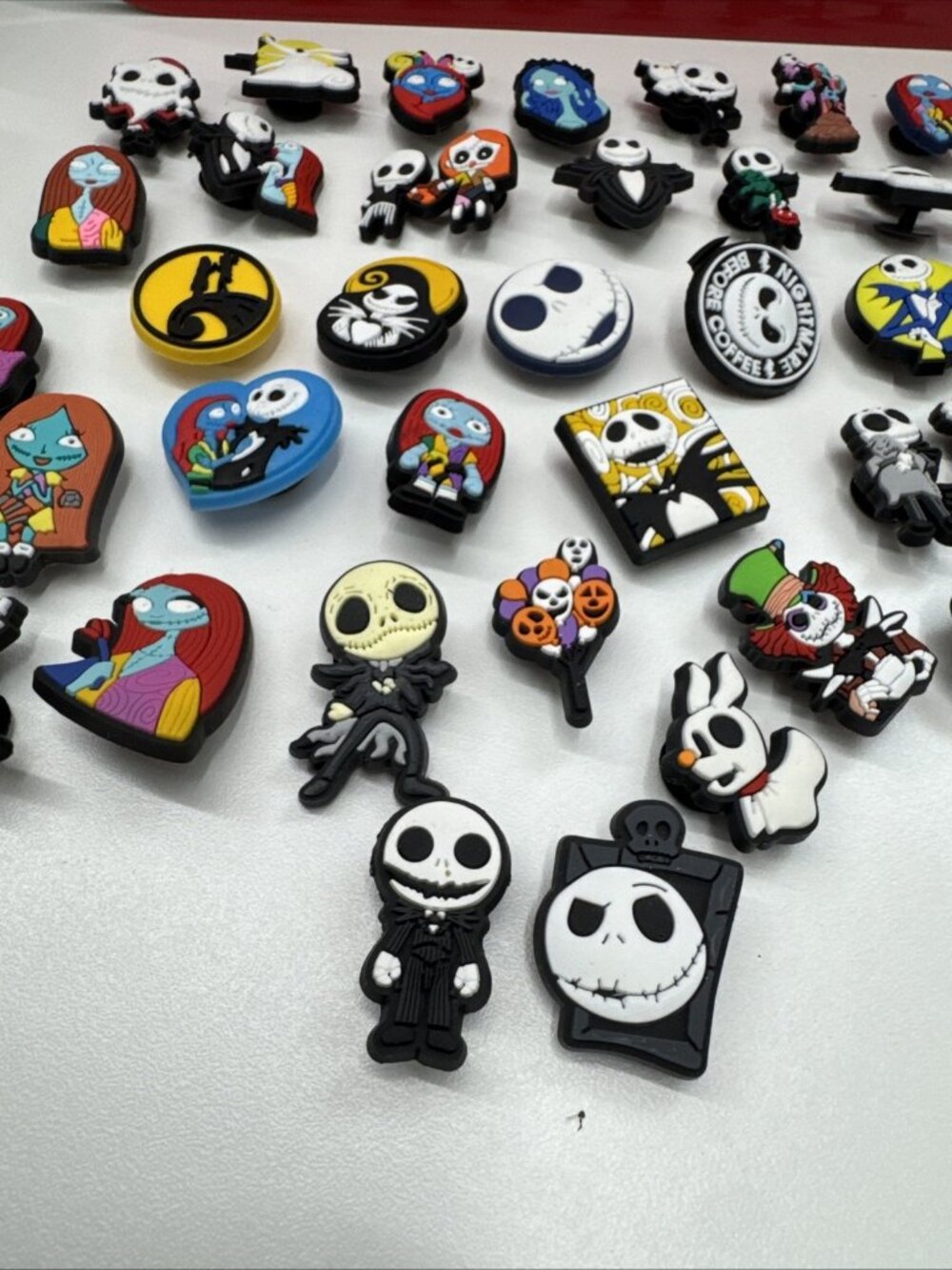 38pcs Halloween Horror Shoe Charms Skull Horror Shoe Charms Pins Sally - Picture 8 of 13